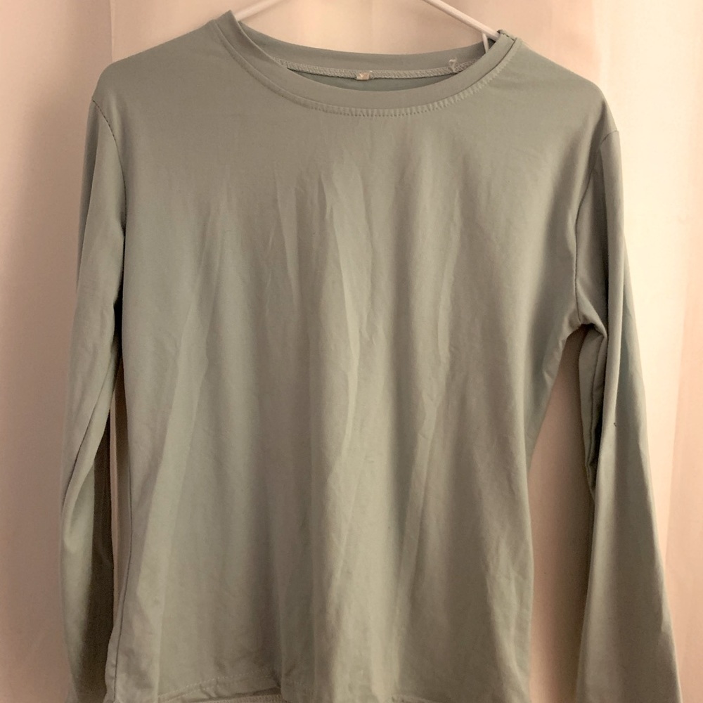 Plain crew neck long sleeve